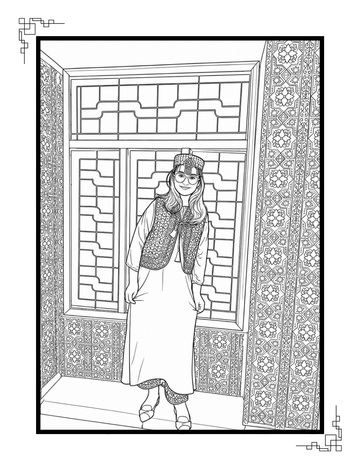 Coloring Book With Sketch.