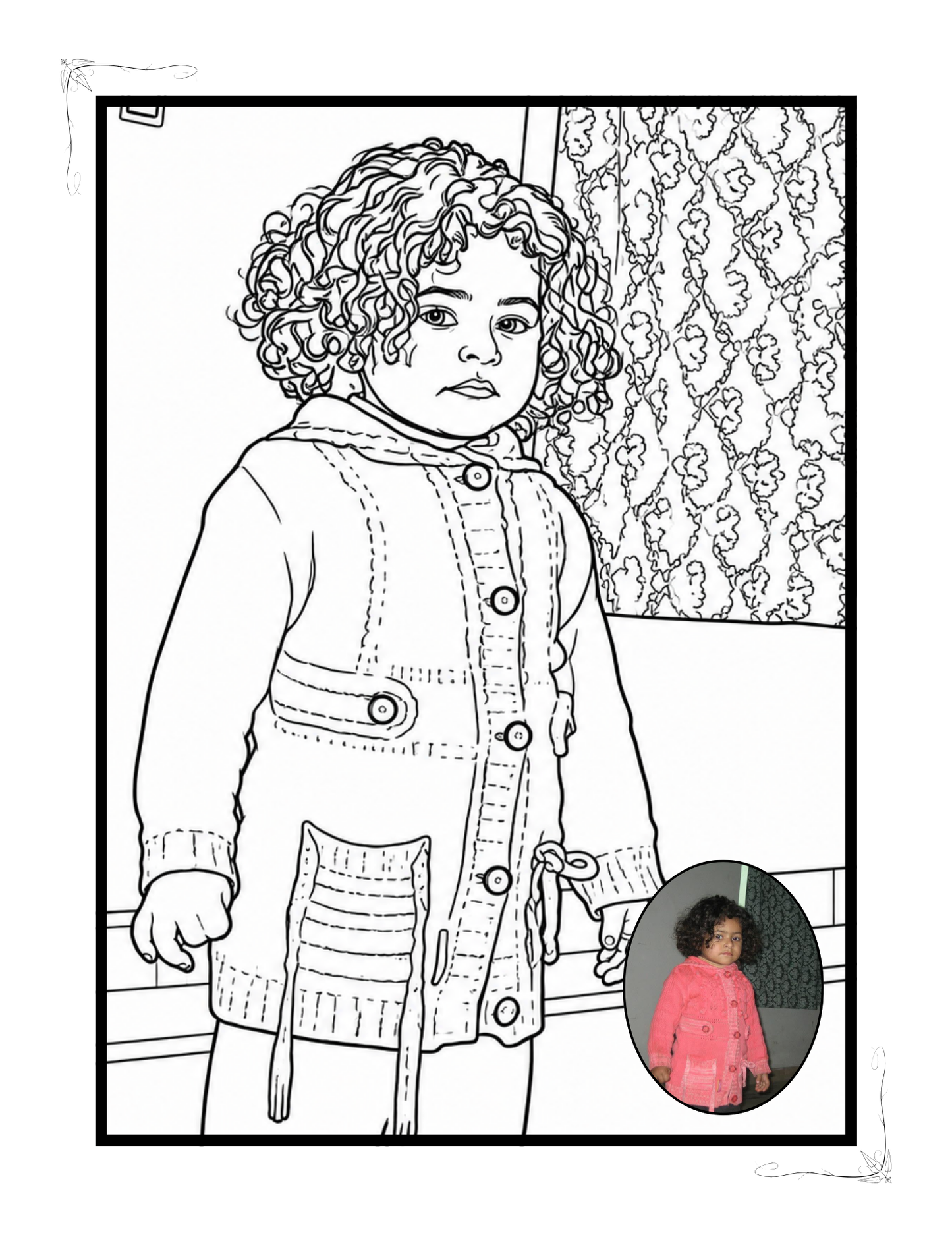 Personalized Coloring Books With Colored Photo