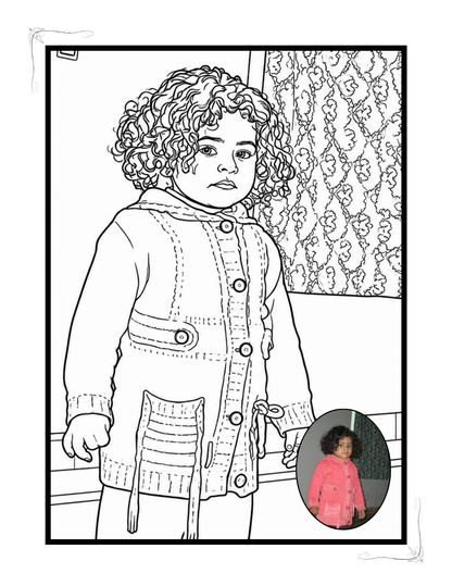 Personalized Coloring Books With Colored Photo