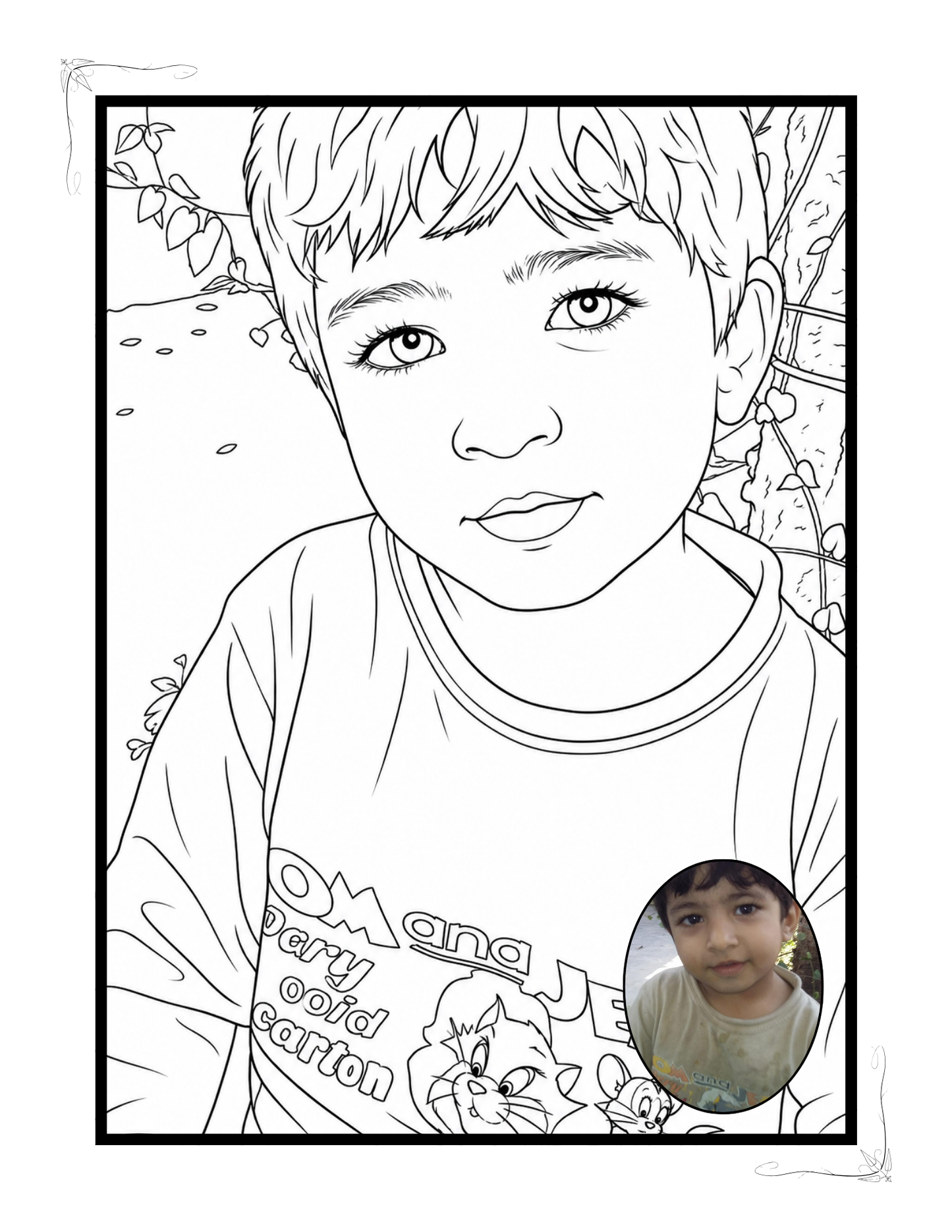 Personalized Coloring Books With Colored Photo