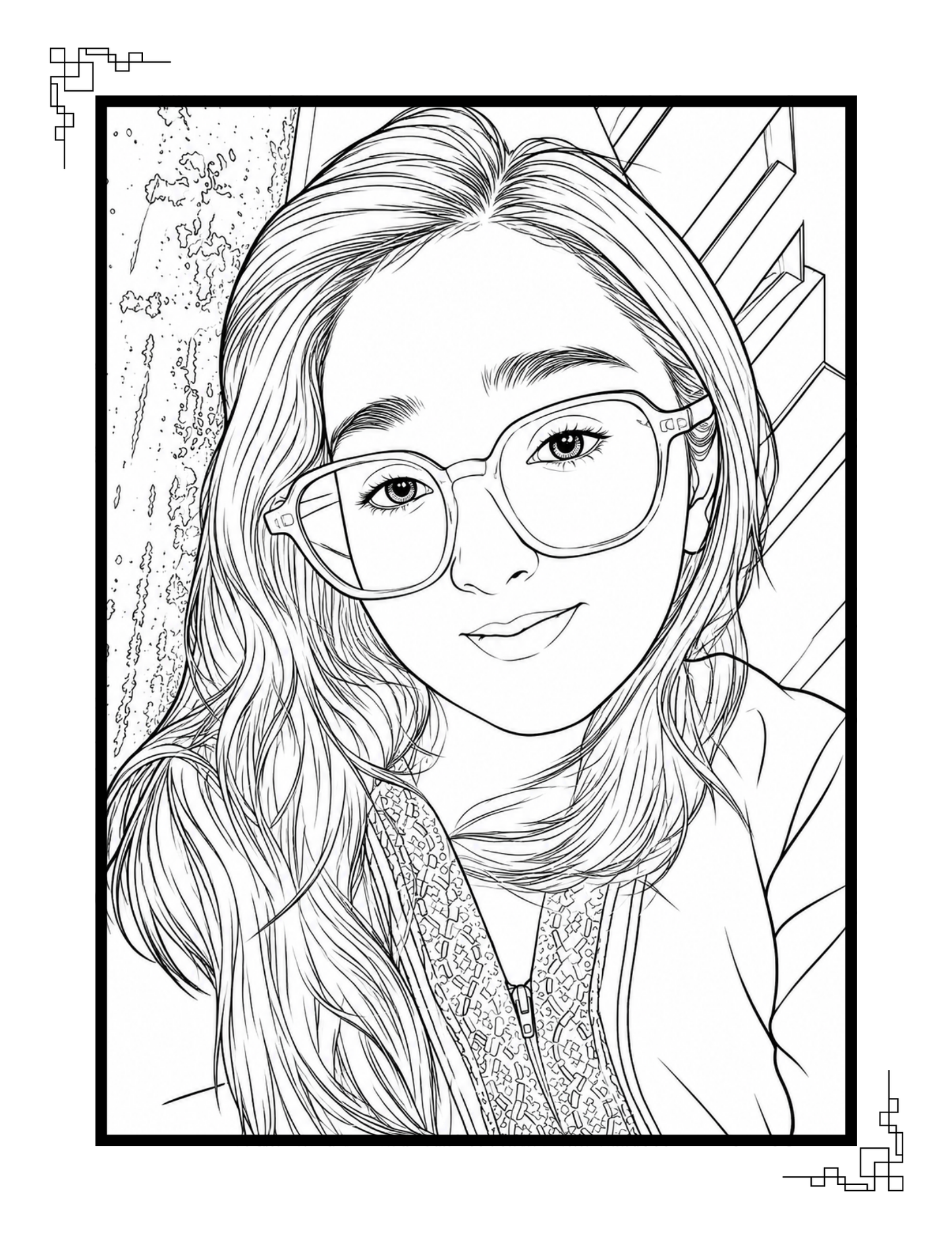 Coloring Book With Sketch.