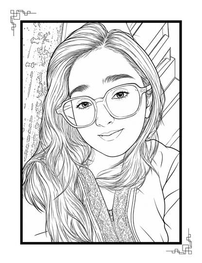 Coloring Book With Sketch.