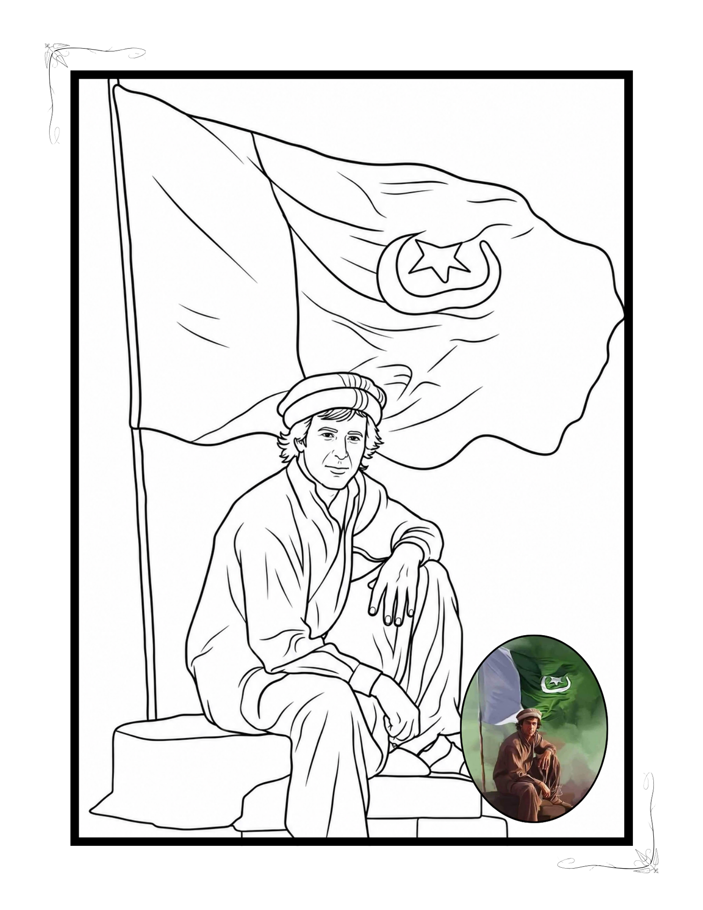 Personalized Coloring Books With Colored Photo
