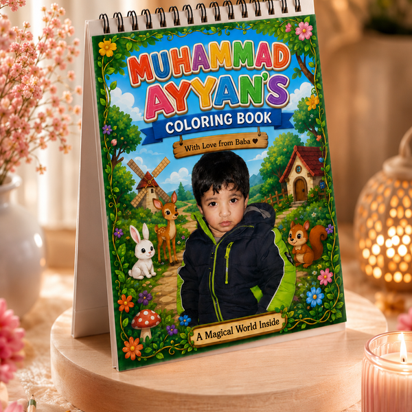 Personalized Coloring Books With Colored Photo
